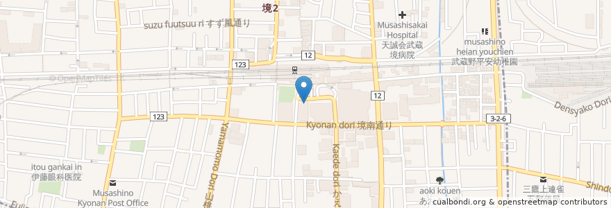 Mapa de ubicacion de ケンタッキーフライドチキン en ژاپن, 東京都.
