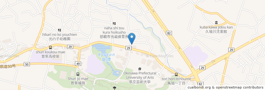 Mapa de ubicacion de とおのくら整形外科 en Japan, Präfektur Okinawa, 那覇市.