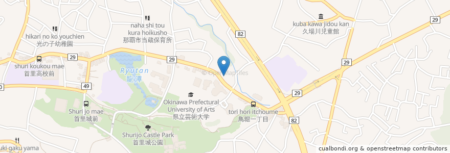 Mapa de ubicacion de 首里教会 en Japón, Prefectura De Okinawa, 那覇市.