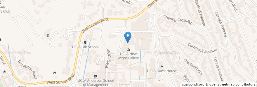 Mapa de ubicacion de Untitled, Café en United States, California, Los Angeles County, Los Angeles.