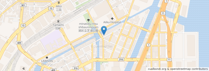 Mapa de ubicacion de みなと整形外科クリニック en Japon, Tokyo, 港区.