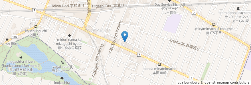 Mapa de ubicacion de Sullivan's Irish Pub en 日本, 東京都, 武蔵野市.