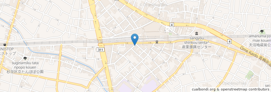 Mapa de ubicacion de 御膳そば 松月庵 en Jepun, 東京都, 杉並区.