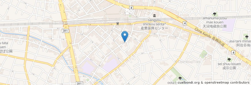 Mapa de ubicacion de 京城園 en اليابان, 東京都, 杉並区.