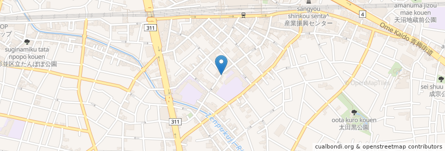 Mapa de ubicacion de 荻窪ワイン食堂 おかげさん2 en ژاپن, 東京都, 杉並区.