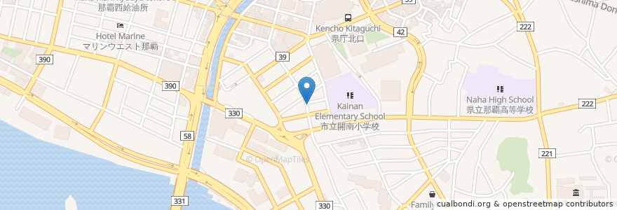 Mapa de ubicacion de Ease en 日本, 沖縄県, 那覇市.