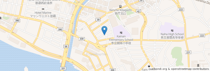 Mapa de ubicacion de まこと屋 en Japonya, 沖縄県, 那覇市.