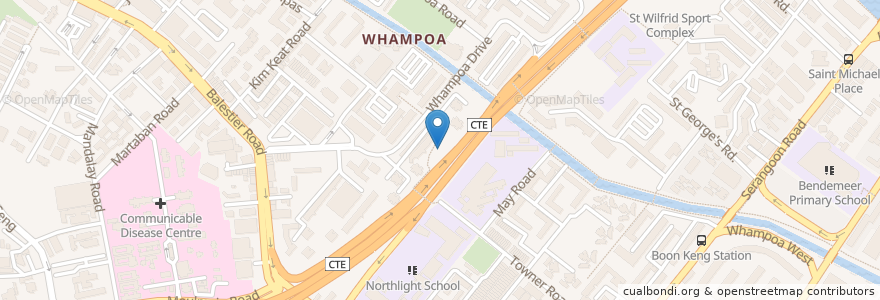 Mapa de ubicacion de Whampoa Dragon en Singapura, Central.