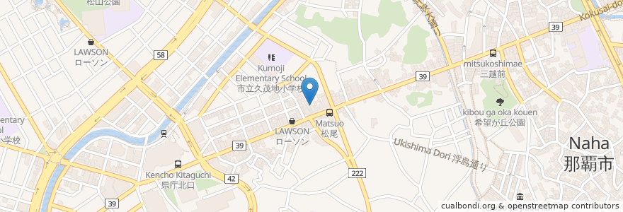Mapa de ubicacion de ぱいかじ en Japão, 沖縄県, 那覇市.