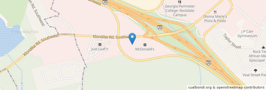 Mapa de ubicacion de QuikTrip en 美利坚合众国/美利堅合眾國, 喬治亞州, Rockdale County, Conyers.