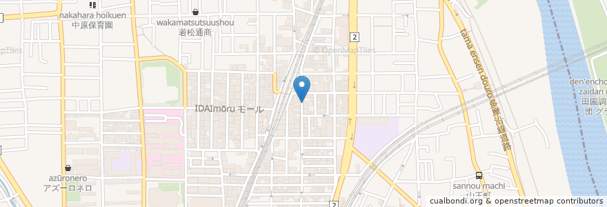 Mapa de ubicacion de TIKI en Japonya, 神奈川県, 川崎市, 中原区.