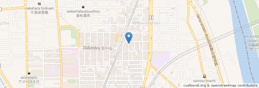 Mapa de ubicacion de 炙り屋 MARUKO en 일본, 가나가와현, 川崎市, 中原区.