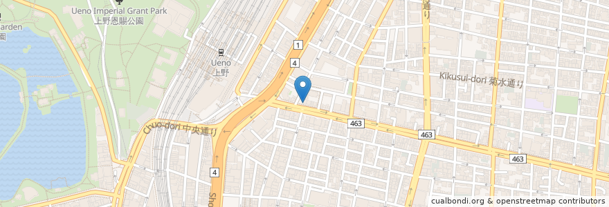 Mapa de ubicacion de ドトールコーヒーショップ en Japan, Tokio, 台東区.