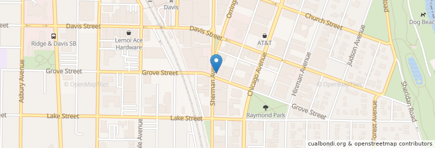 Mapa de ubicacion de The Other Brother en Stati Uniti D'America, Illinois, Evanston.