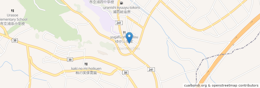 Mapa de ubicacion de ベッテルハイムホール en 일본, 오키나와현, 우라소에 시.