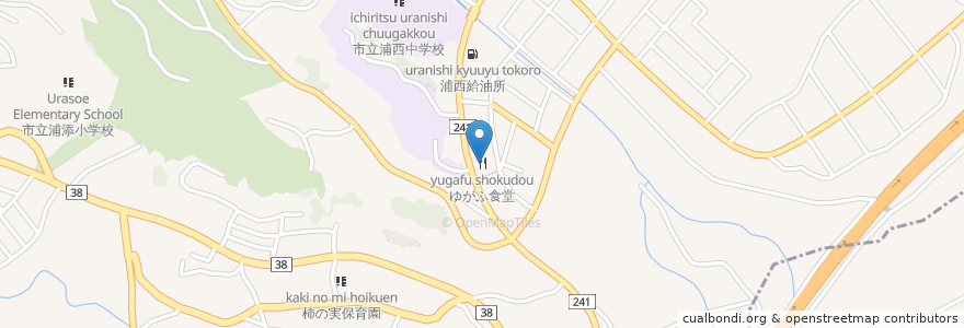 Mapa de ubicacion de ゆがふ食堂 en Japonya, 沖縄県, 浦添市.