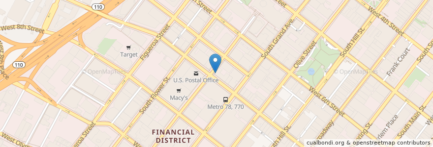 Mapa de ubicacion de Walgreens en United States, California, Los Angeles County, Los Angeles.