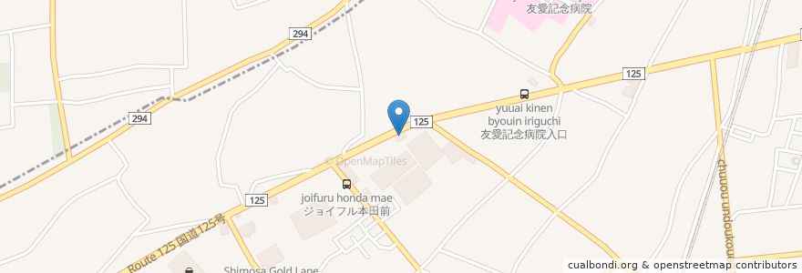 Mapa de ubicacion de マクドナルド en Japan, Präfektur Ibaraki, 古河市.