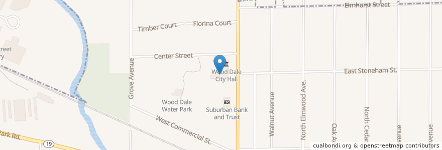 Mapa de ubicacion de Wood Dale Police Department en Соединённые Штаты Америки, Иллинойс, Dupage County, Wood Dale.