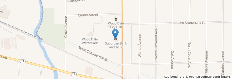 Mapa de ubicacion de Suburban Bank and Trust en Amerika Syarikat, Illinois, Dupage County, Wood Dale.
