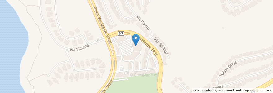 Mapa de ubicacion de Peninsula Montessori School en 美利坚合众国/美利堅合眾國, 加利福尼亚州/加利福尼亞州, 洛杉矶县, Rancho Palos Verdes.