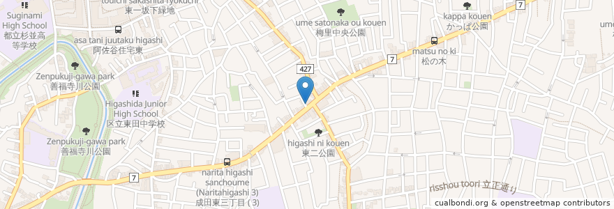 Mapa de ubicacion de 村上歯科医院 en Japan, Tokio, 杉並区.