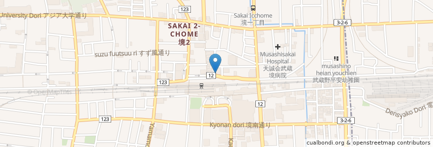 Mapa de ubicacion de マクドナルド en Giappone, Tokyo, 武蔵野市.