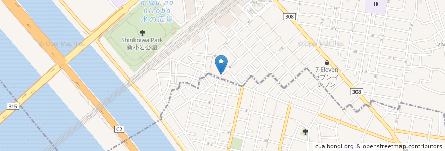 Mapa de ubicacion de やたクリニック en Japan, 東京都, 葛飾区.