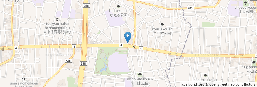 Mapa de ubicacion de グラン・パ en Japão, Tóquio, 杉並区.