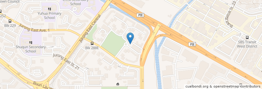 Mapa de ubicacion de Toh Guan Coffee Shop en Singapore, Southwest.