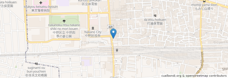 Mapa de ubicacion de 三井住友銀行 en 日本, 东京都/東京都, 中野区.