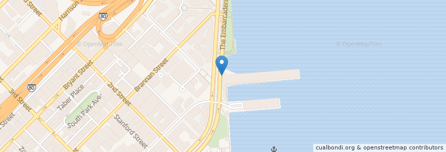 Mapa de ubicacion de Bike racks in front of Pier 38 en United States, California, San Francisco City And County, San Francisco.