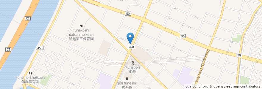 Mapa de ubicacion de デニーズ en Japão, Tóquio, 江戸川区.