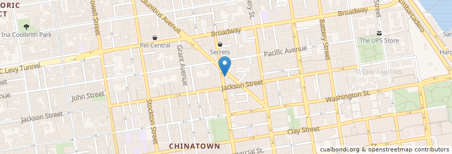 Mapa de ubicacion de Cafe Zoetrope en United States, California, San Francisco City And County, San Francisco.