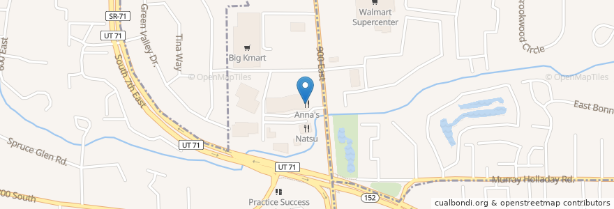 Mapa de ubicacion de Anna's en 미국, 유타 주, Salt Lake County, Murray.