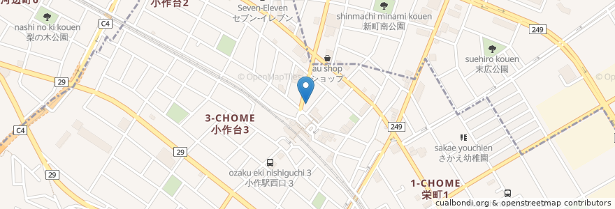 Mapa de ubicacion de みずほ銀行 en Japon, Tokyo, 青梅市, 羽村市.
