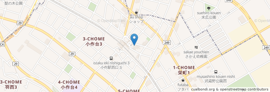 Mapa de ubicacion de マクドナルド 小作駅前店 en Japão, Tóquio, 青梅市, 羽村市.