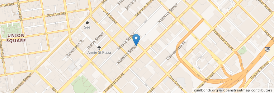 Mapa de ubicacion de Subway #28429 en الولايات المتّحدة الأمريكيّة, كاليفورنيا, سان فرانسيسكو, سان فرانسيسكو.
