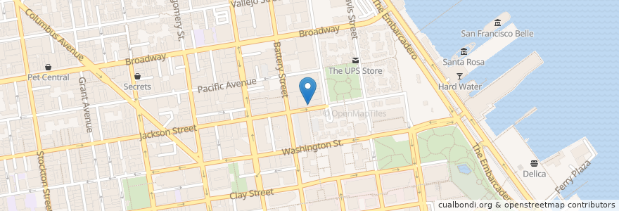 Mapa de ubicacion de 5A5 Steak House en United States, California, San Francisco City And County, San Francisco.