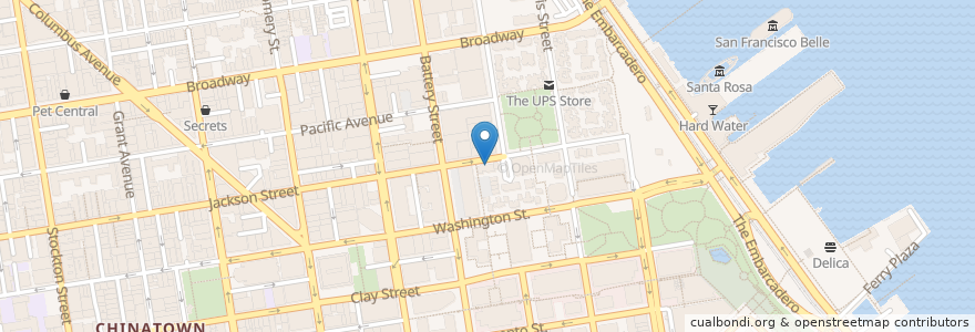 Mapa de ubicacion de Cafe Insalata en Estados Unidos De América, California, San Francisco, San Francisco.