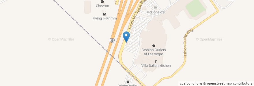 Mapa de ubicacion de Carl's Jr. en United States, Nevada, Clark County.