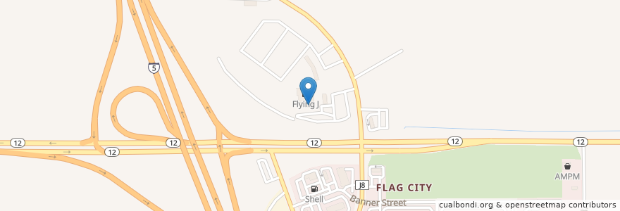 Mapa de ubicacion de Denny's en United States, California, San Joaquin County.