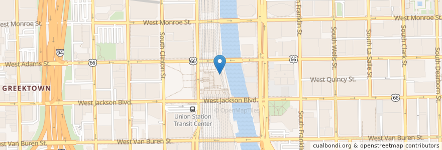 Mapa de ubicacion de Fifth Third Bank en United States, Illinois, Chicago.