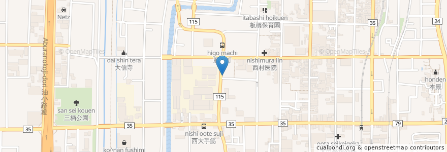 Mapa de ubicacion de 洋食屋 コートレット en Japan, Präfektur Kyōto, 京都市, 伏見区.