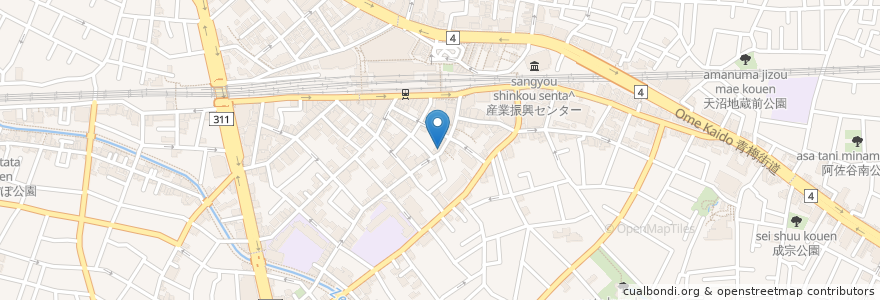 Mapa de ubicacion de おそば 豊年屋 en 日本, 東京都, 杉並区.