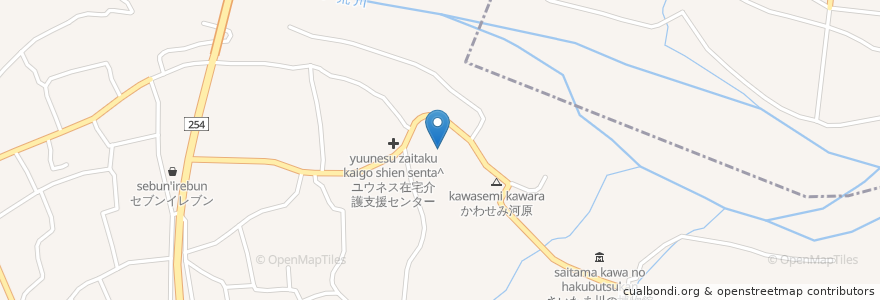 Mapa de ubicacion de 寄居町児童館 en 日本, 埼玉县, 大里郡, 寄居町.