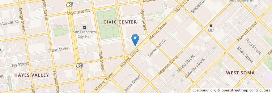 Mapa de ubicacion de Munch Haven en Verenigde Staten, Californië, San Francisco, San Francisco.