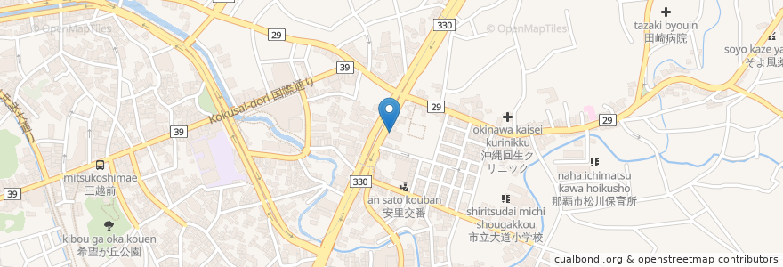 Mapa de ubicacion de 在宅介護支援センター栄町 en Jepun, 沖縄県, 那覇市.