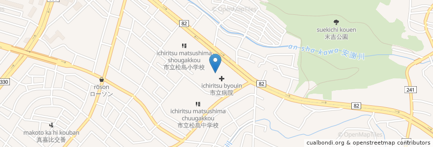 Mapa de ubicacion de 基幹在宅介護支援センター en 日本, 冲绳县/沖繩縣, 那霸市.