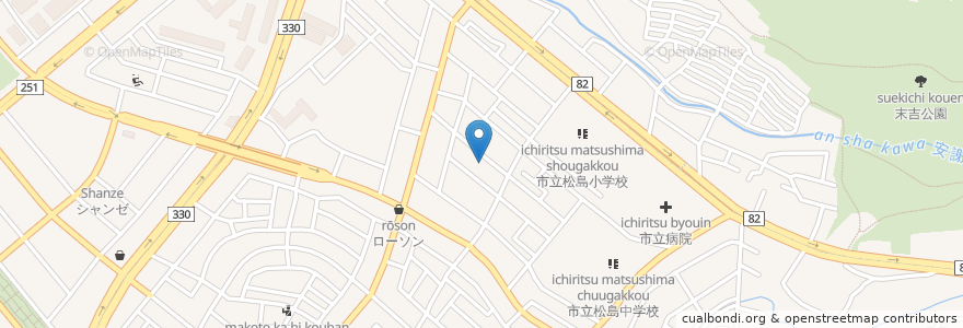 Mapa de ubicacion de 那覇市障害者福祉センター en 日本, 冲绳县/沖繩縣, 那霸市.